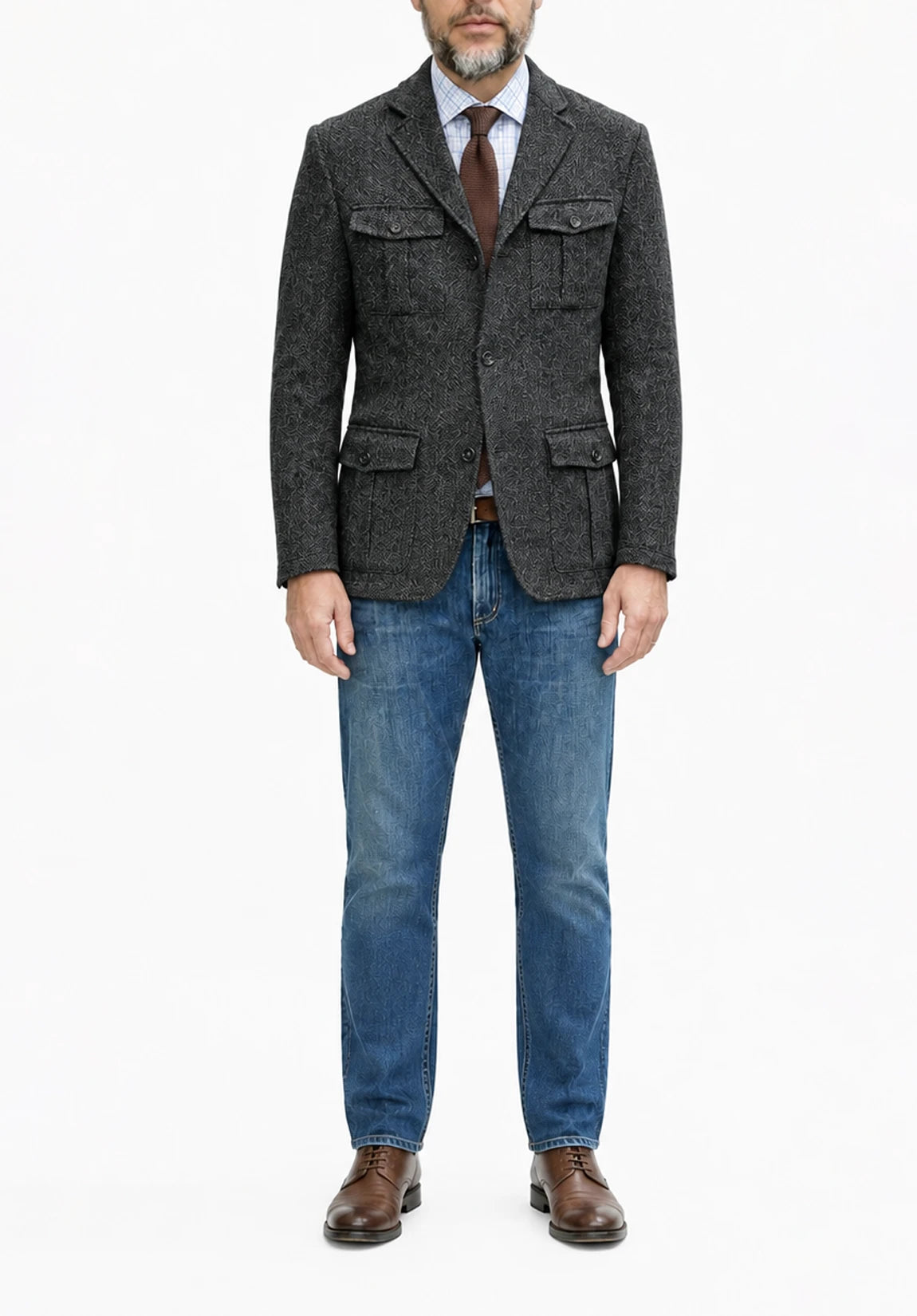 Men's herringbone jacket