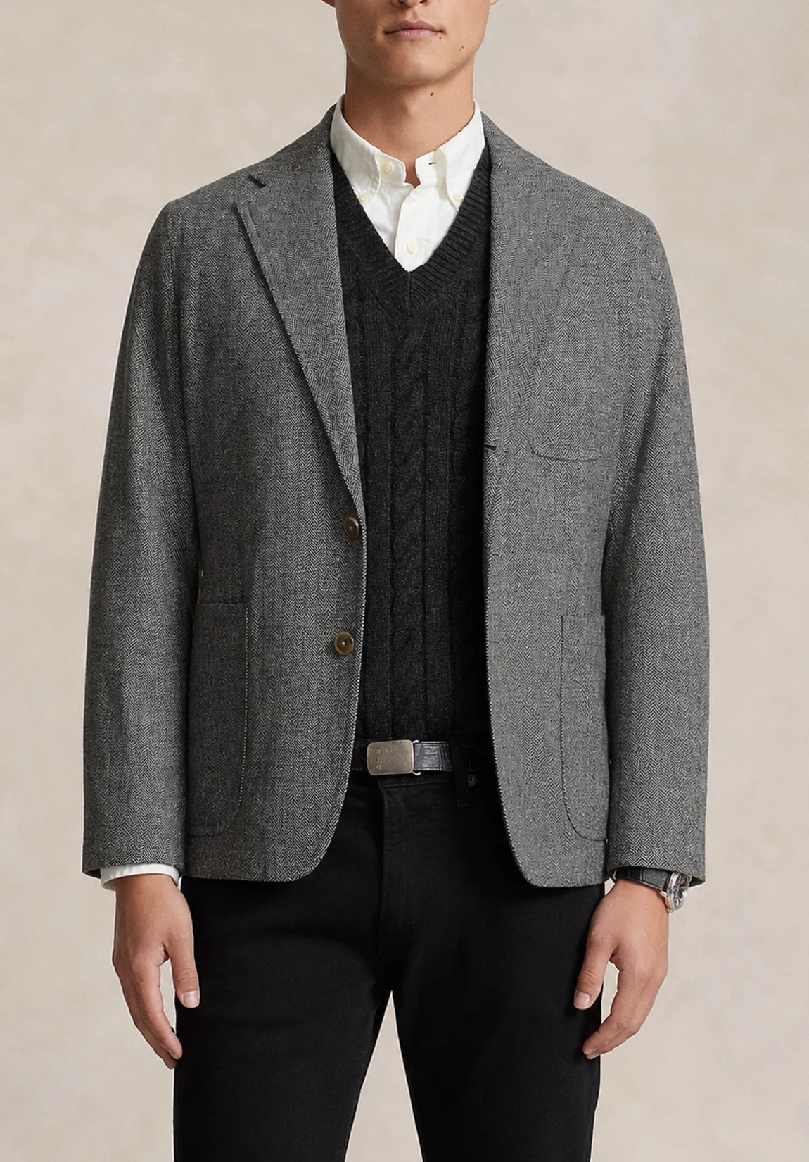 Men's herringbone jacket