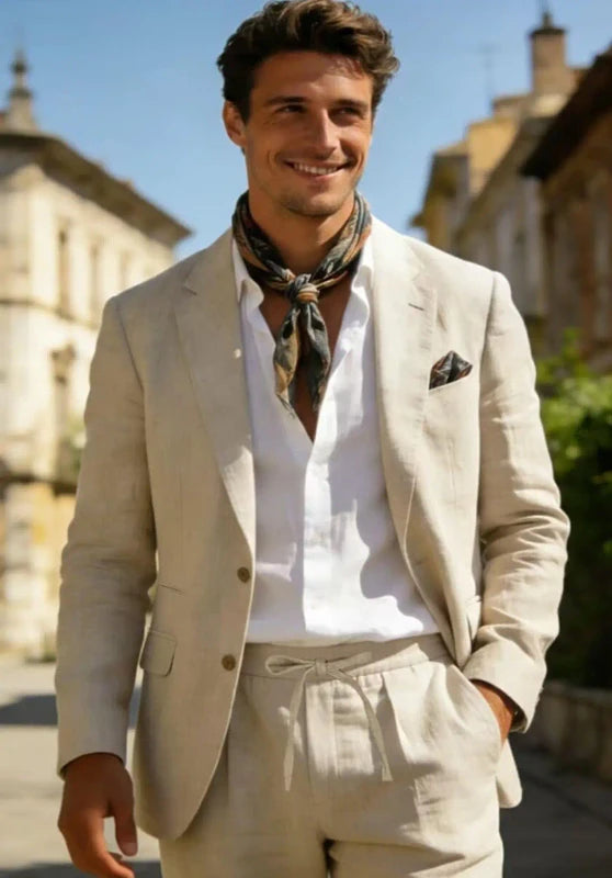 Men Linen Suit