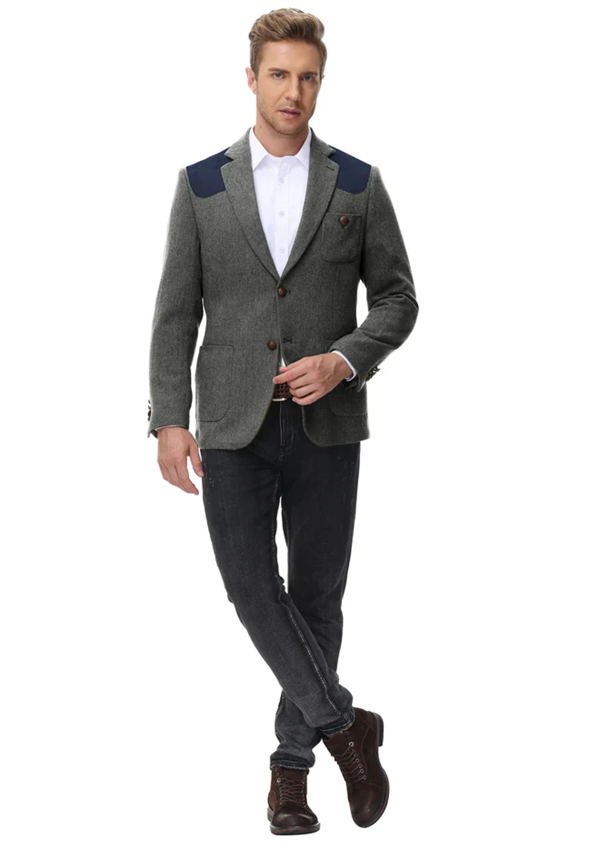 Men's herringbone jacket
