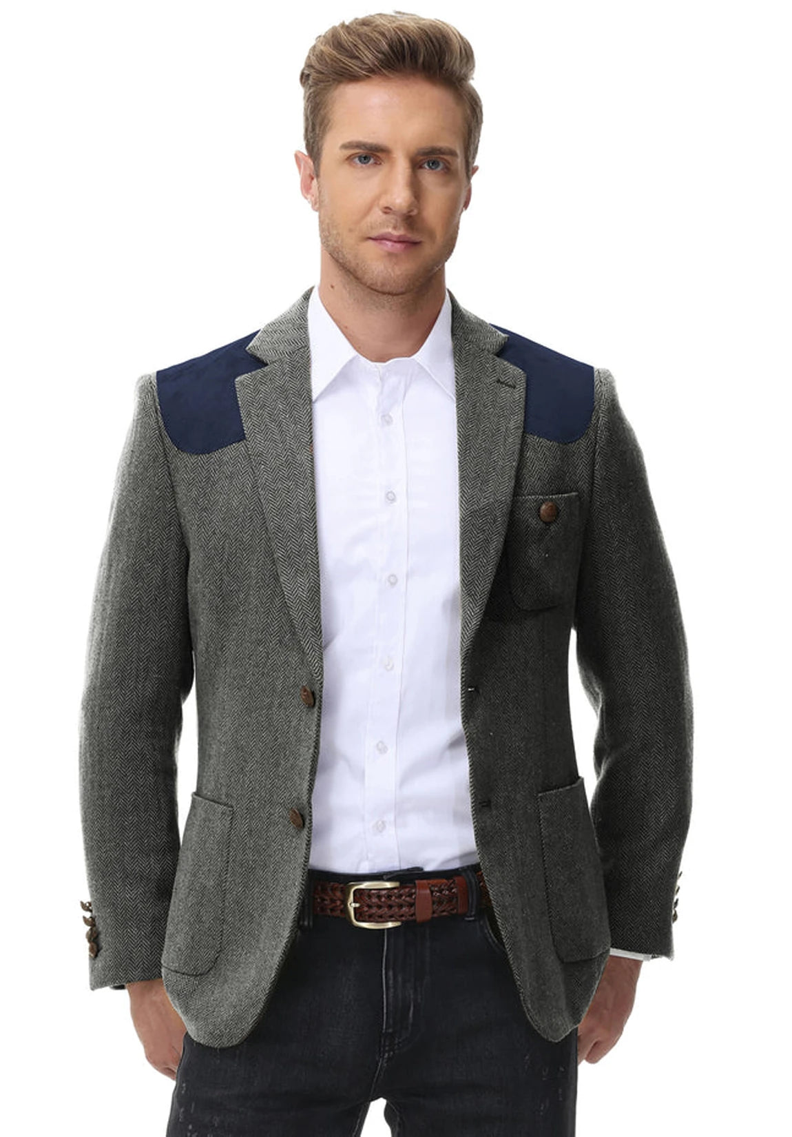 Men's herringbone jacket