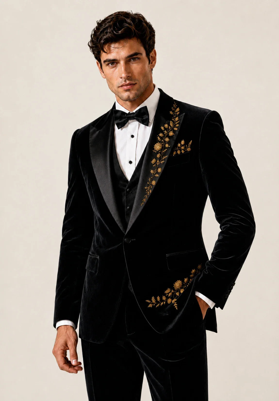 Men's velvet jacket