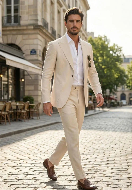 Men Linen Suit