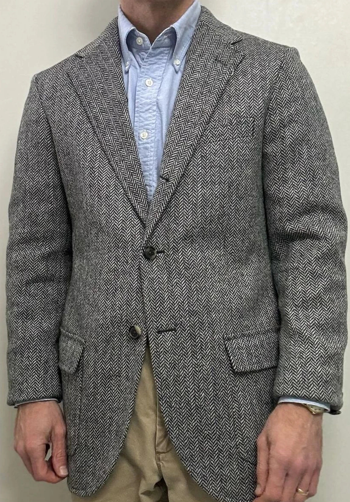 Men's herringbone jacket