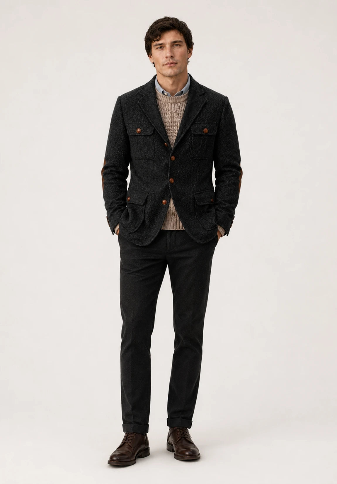 Men's herringbone jacket
