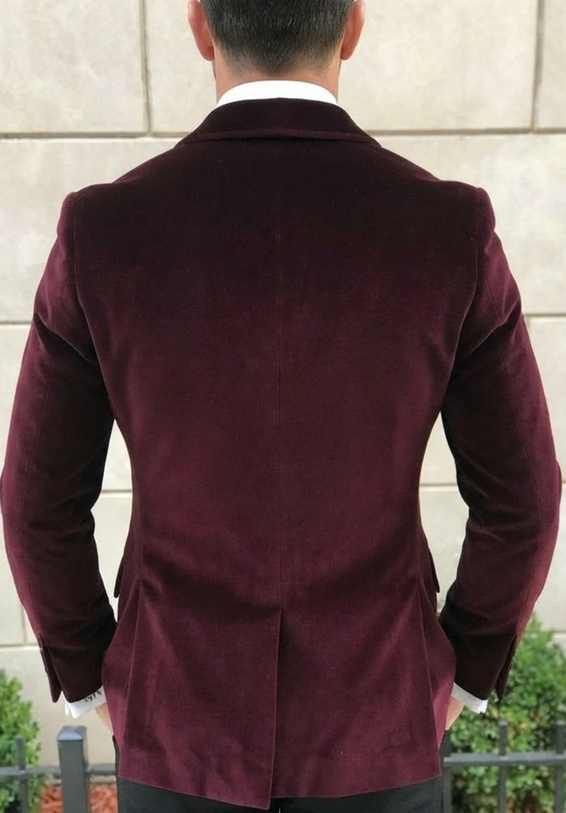 Men's velvet jacket