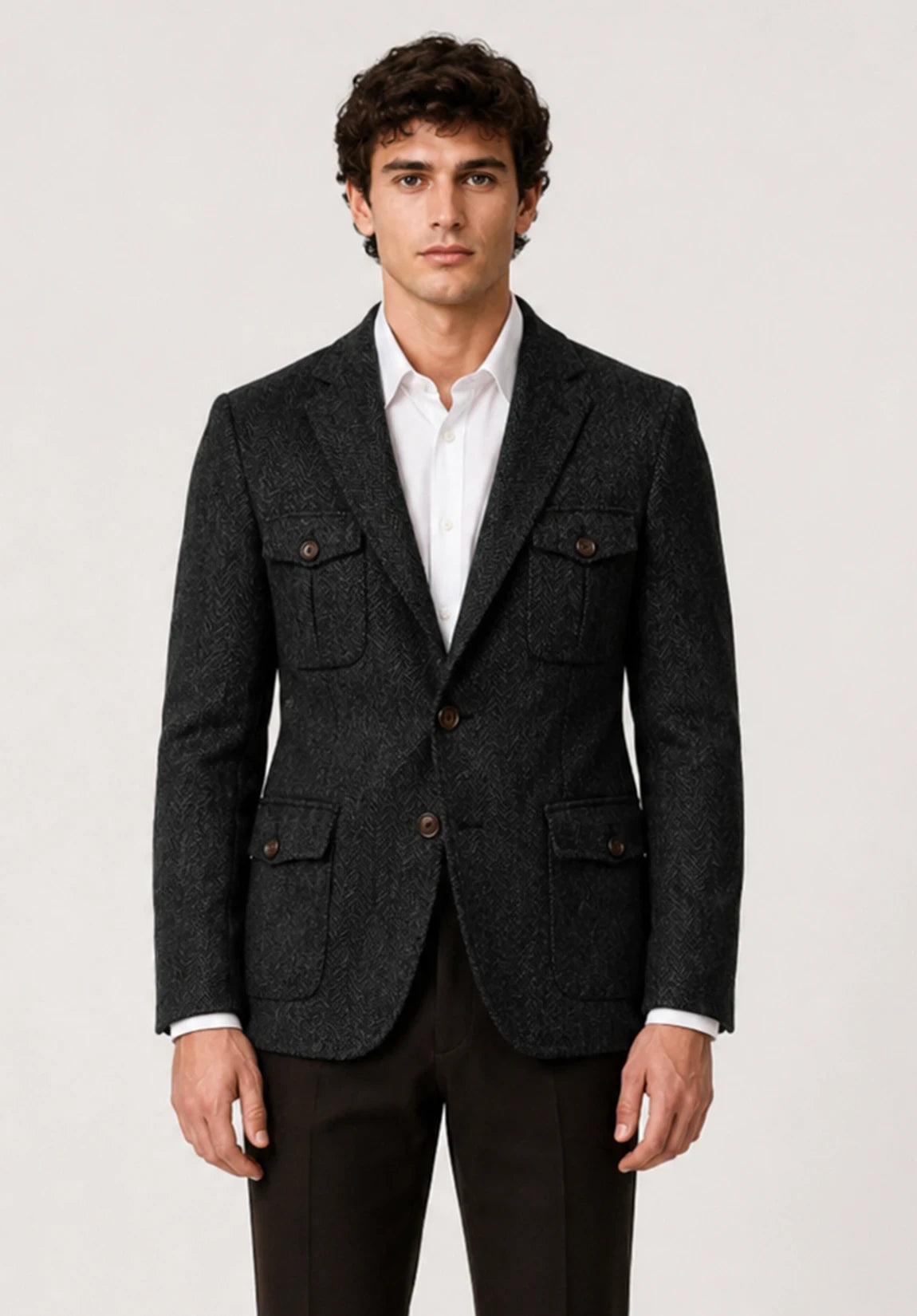Men's herringbone jacket