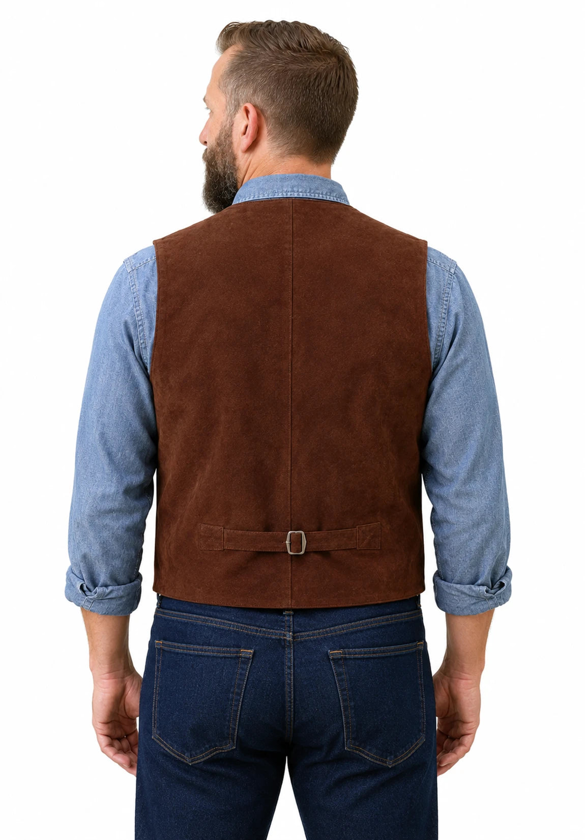 Men's suede vest