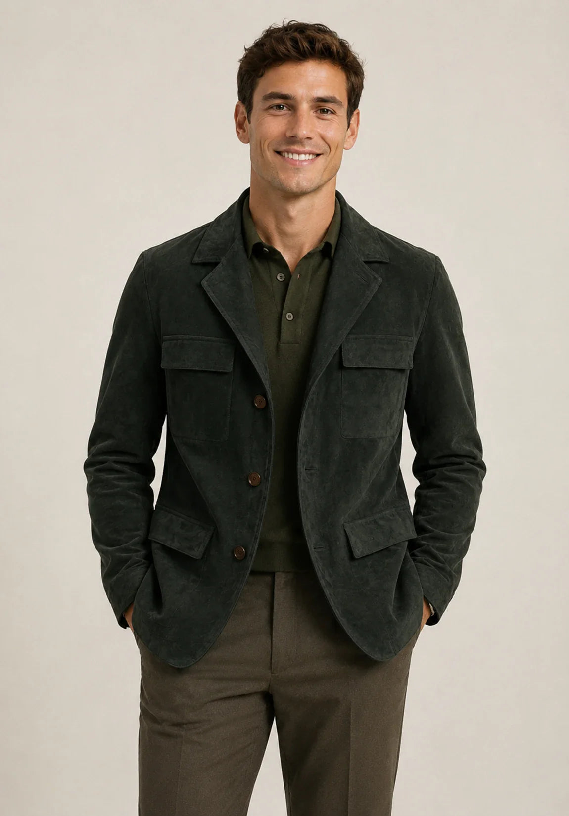 Men's suede jacket