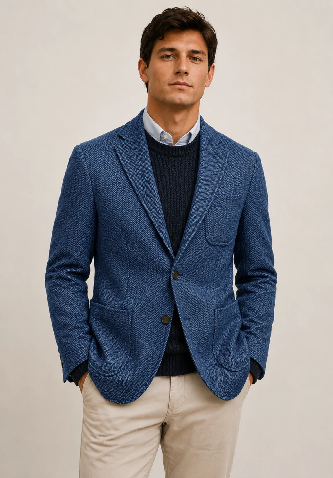 Men's herringbone jacket
