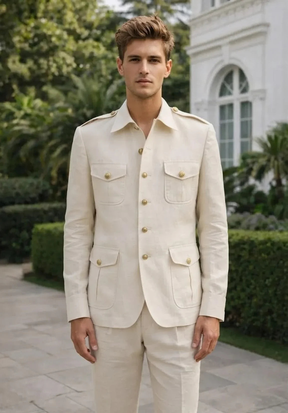 Men Linen Suit