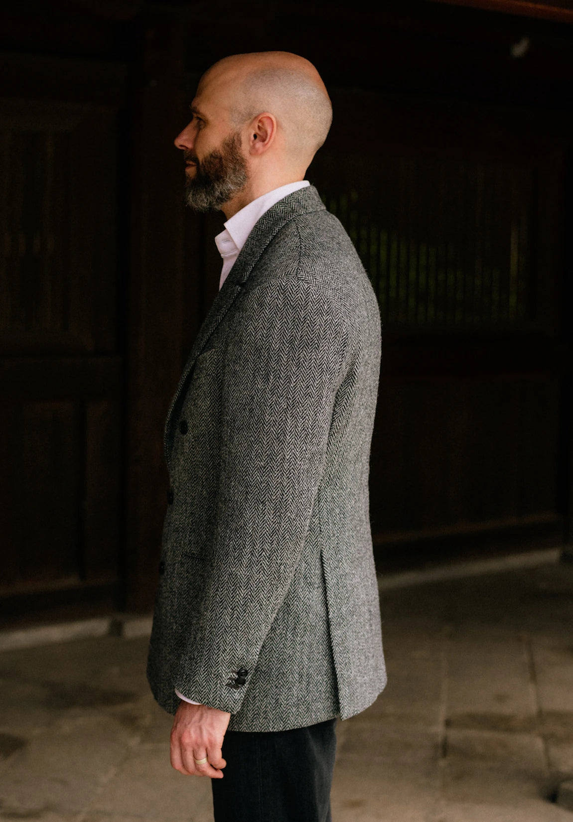 Men's herringbone jacket