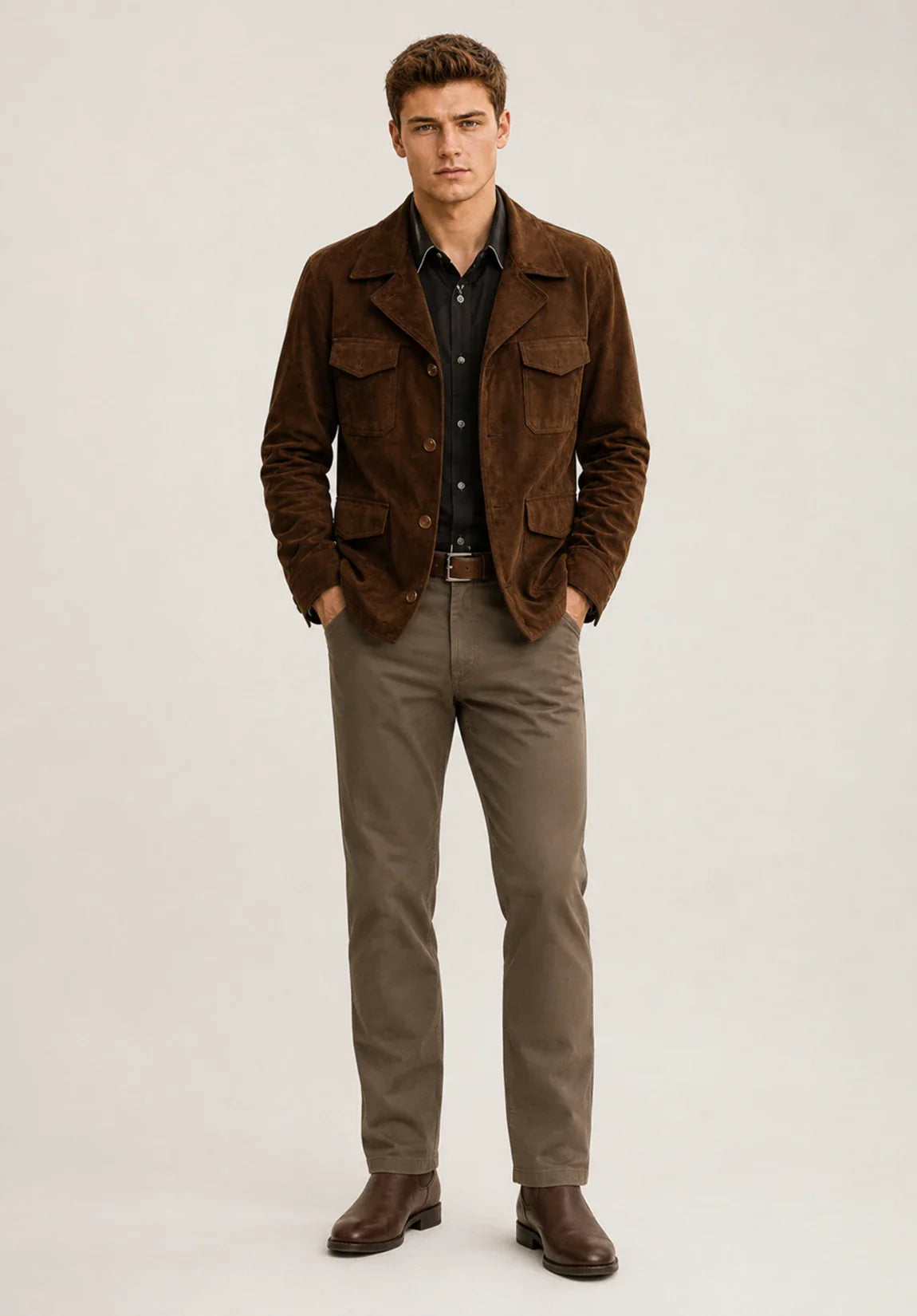 Men's suede jacket
