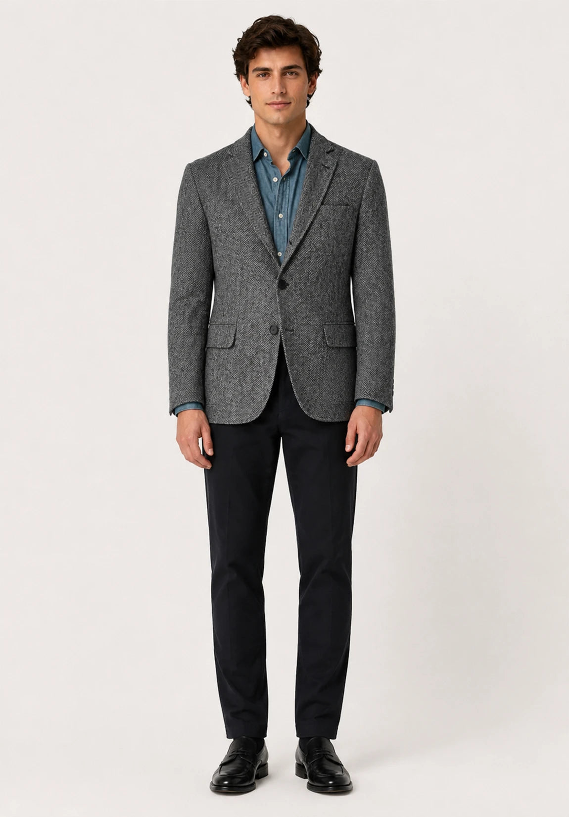 Men's herringbone jacket