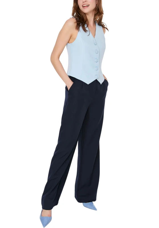 Women's blue vest 