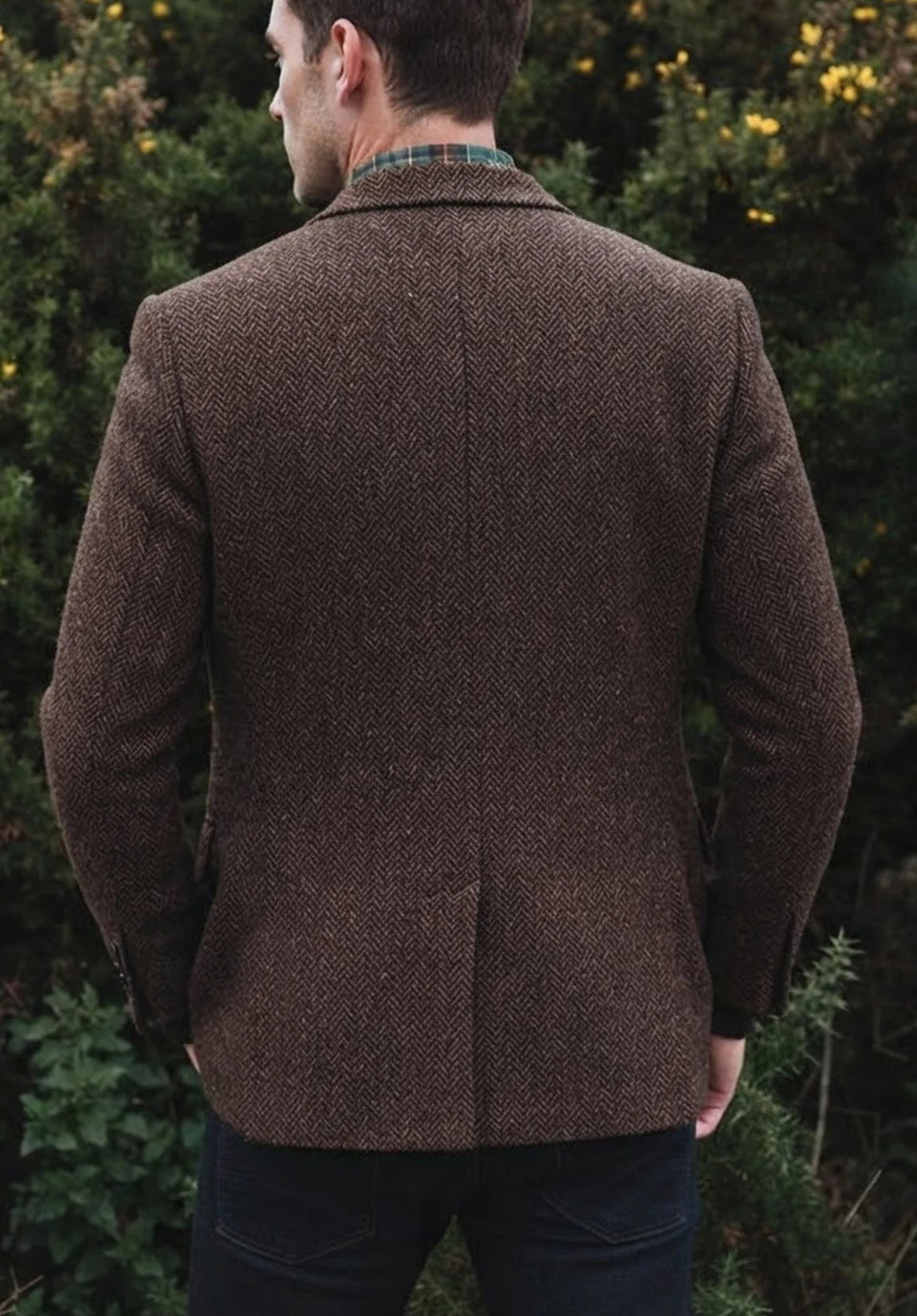 Men's herringbone jacket
