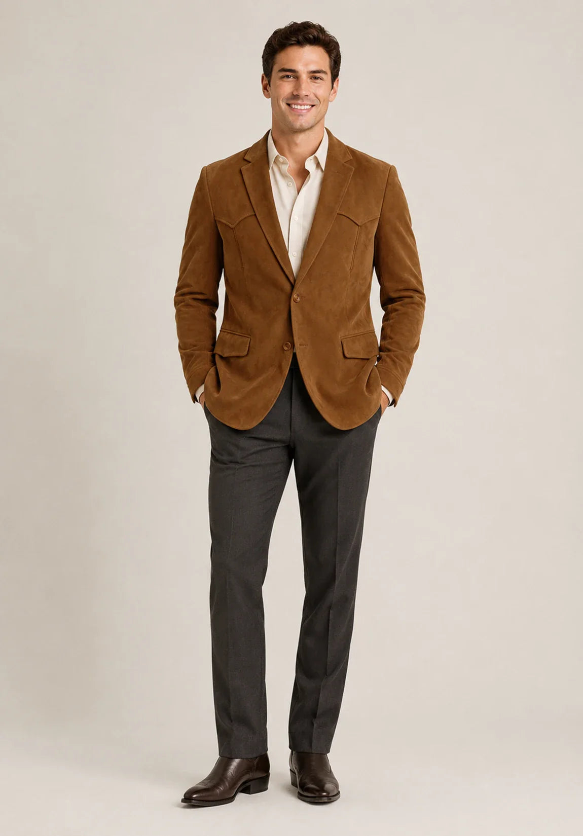 Men's suede jacket