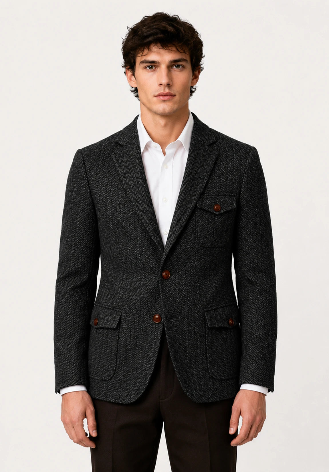Men's herringbone jacket