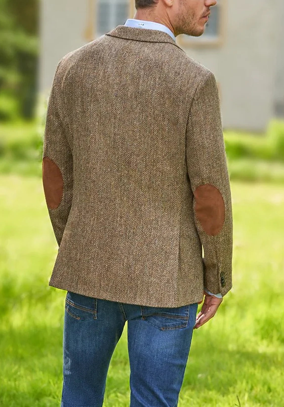 Men's herringbone jacket