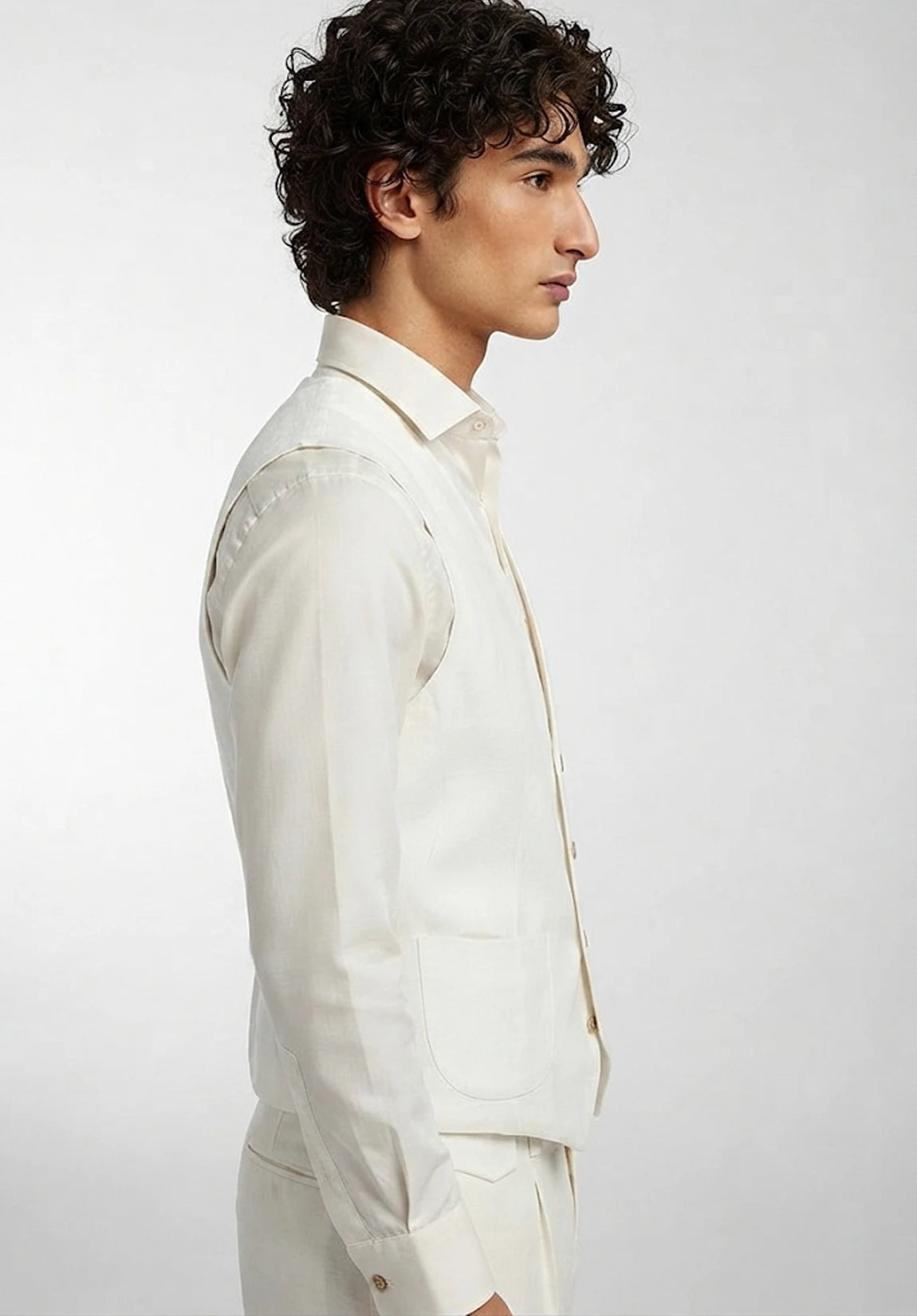 Men's Linen Vest