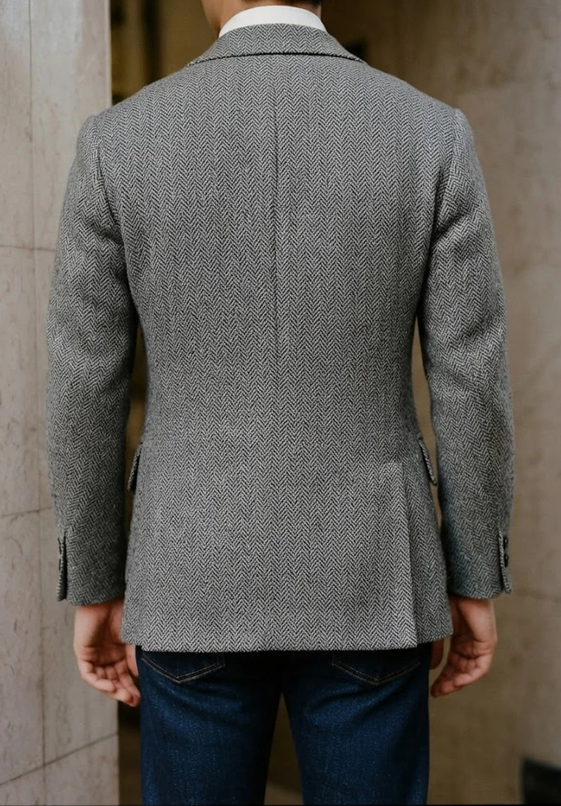 Men's herringbone jacket