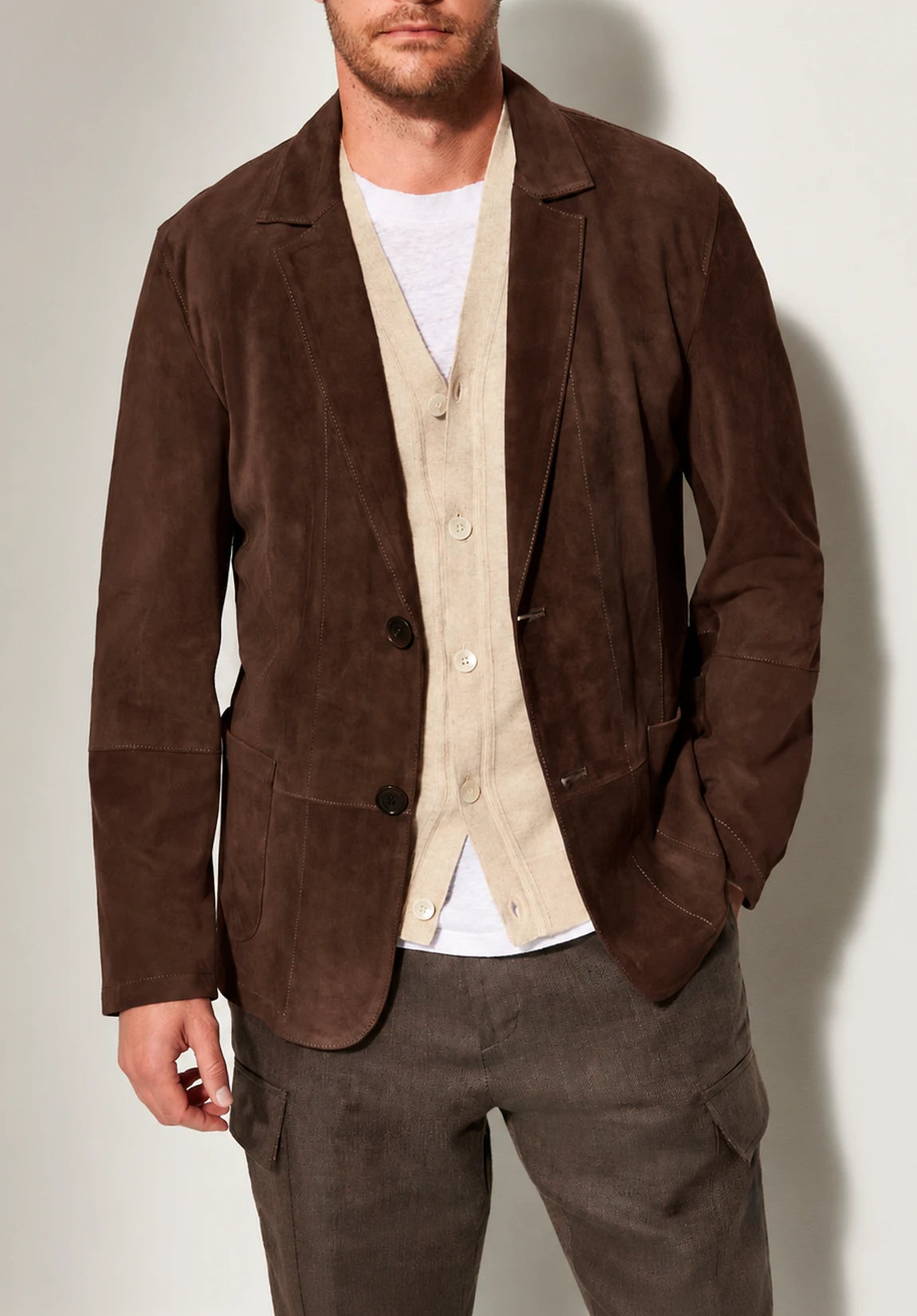 Men's suede jacket