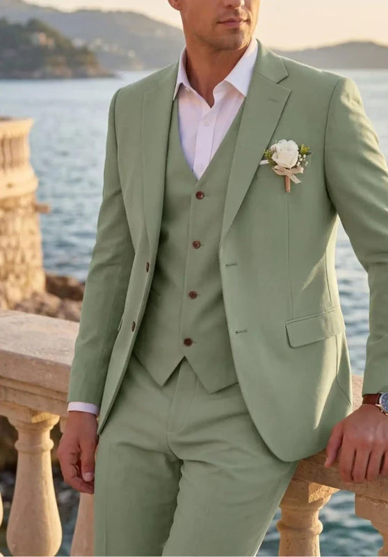Men Linen Suit