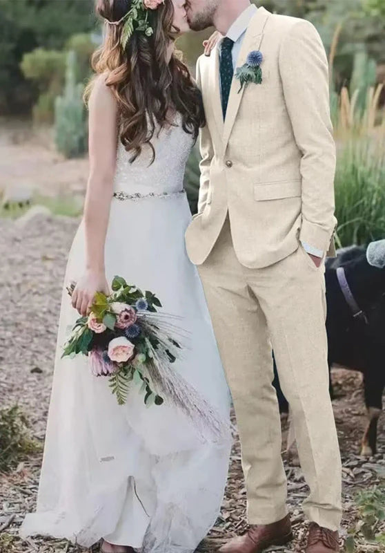 Men Linen Suit