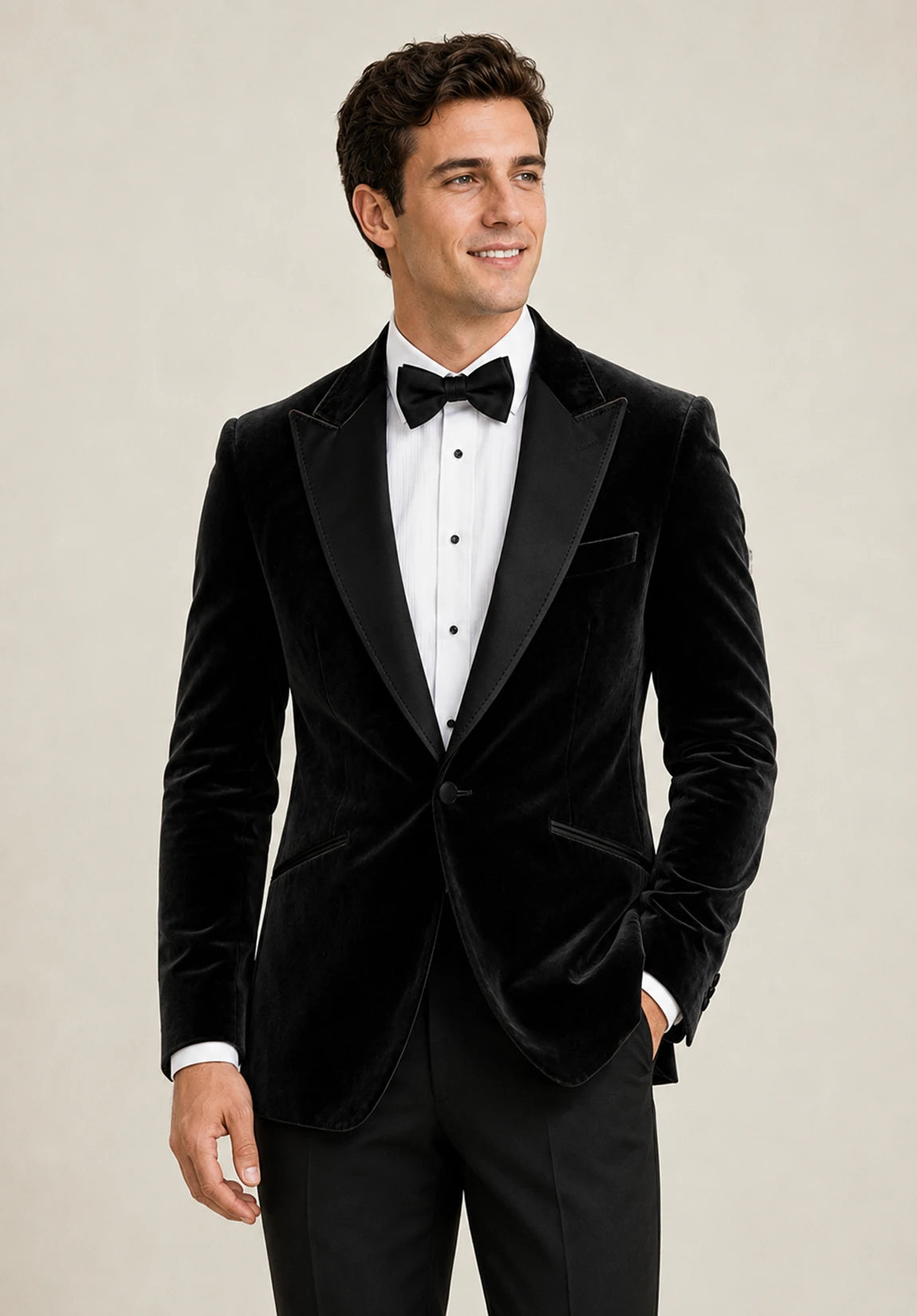 Men's velvet jacket