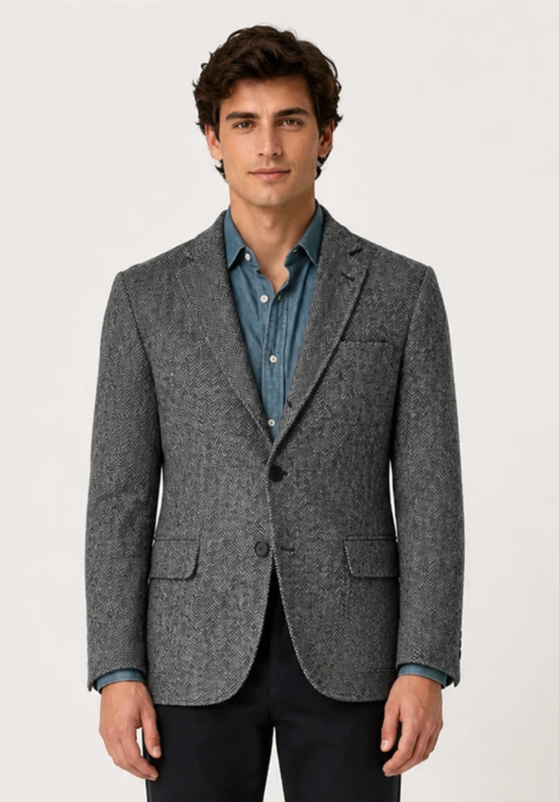 Men's herringbone jacket