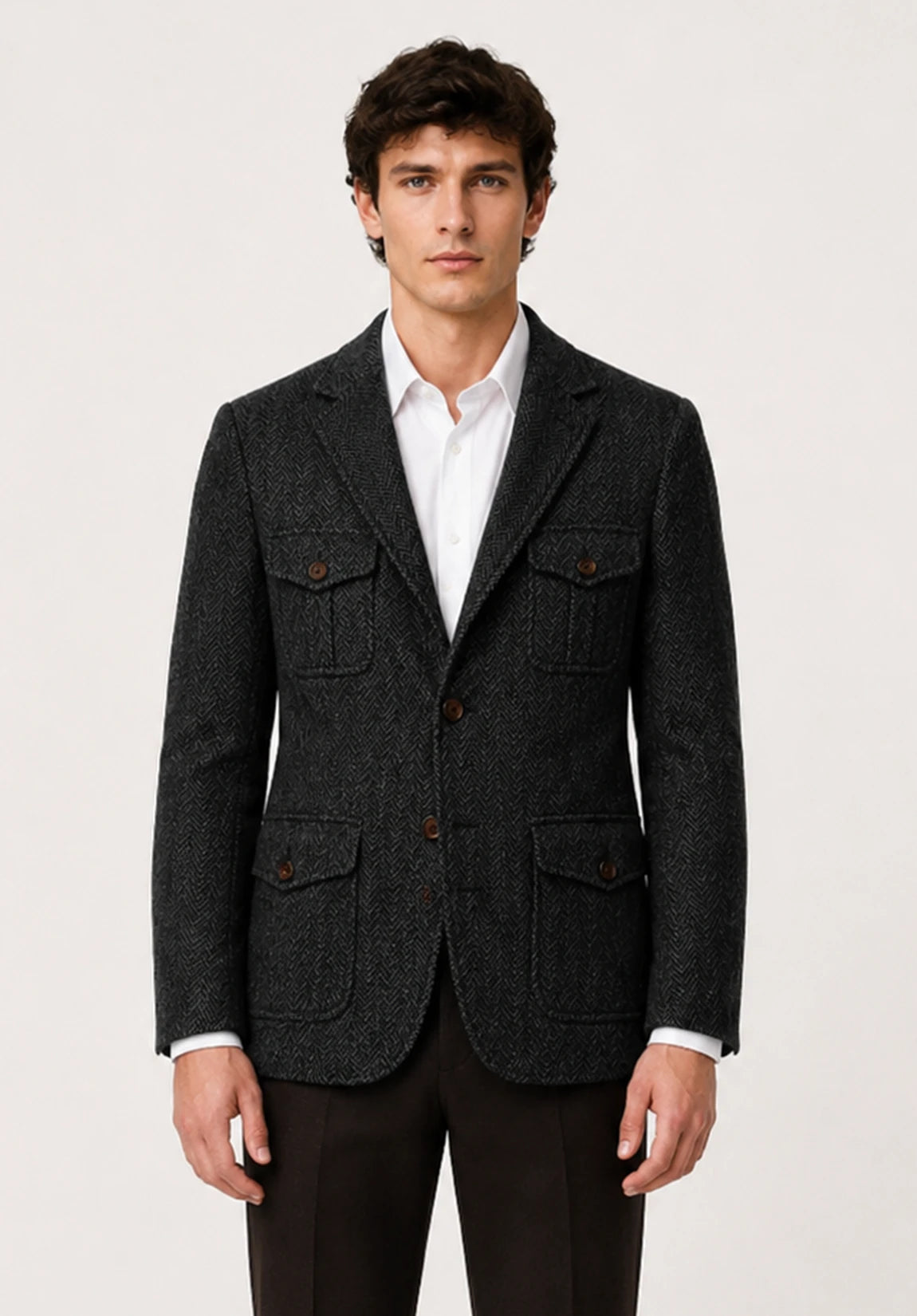 Men's herringbone jacket
