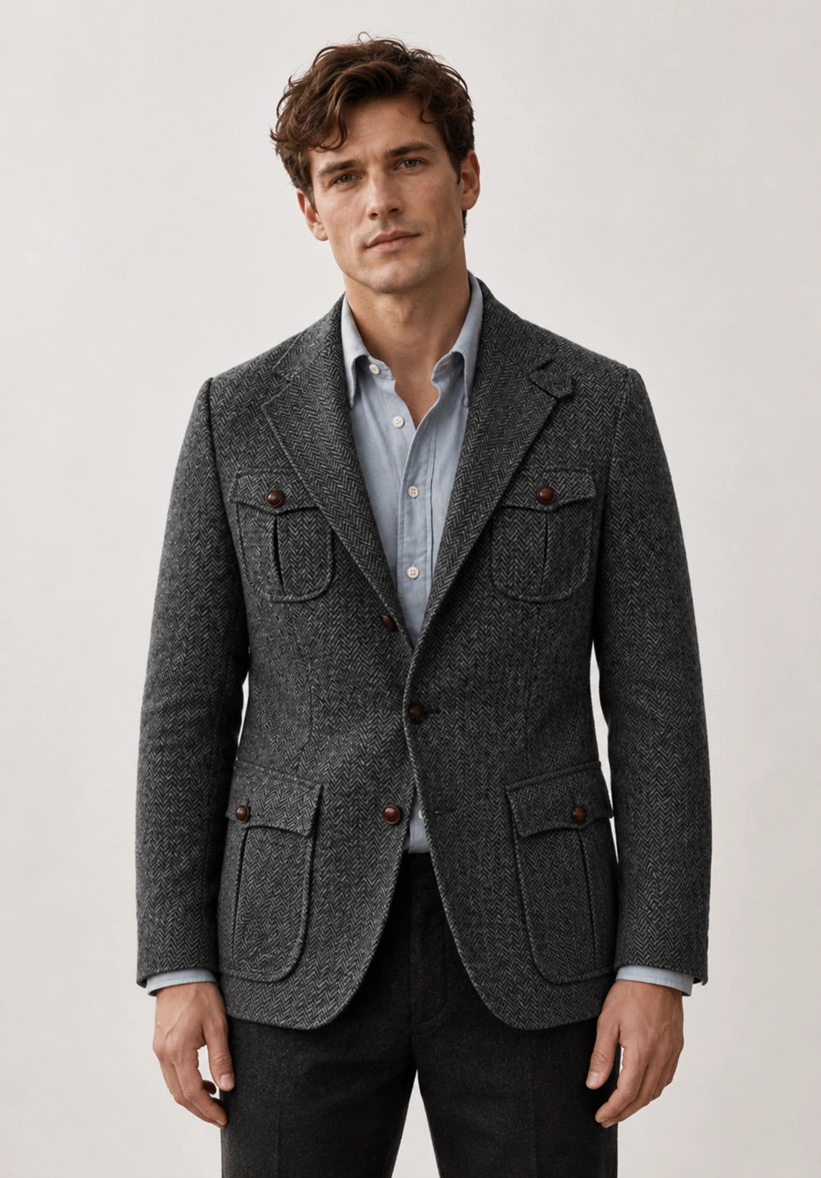 Men's herringbone jacket