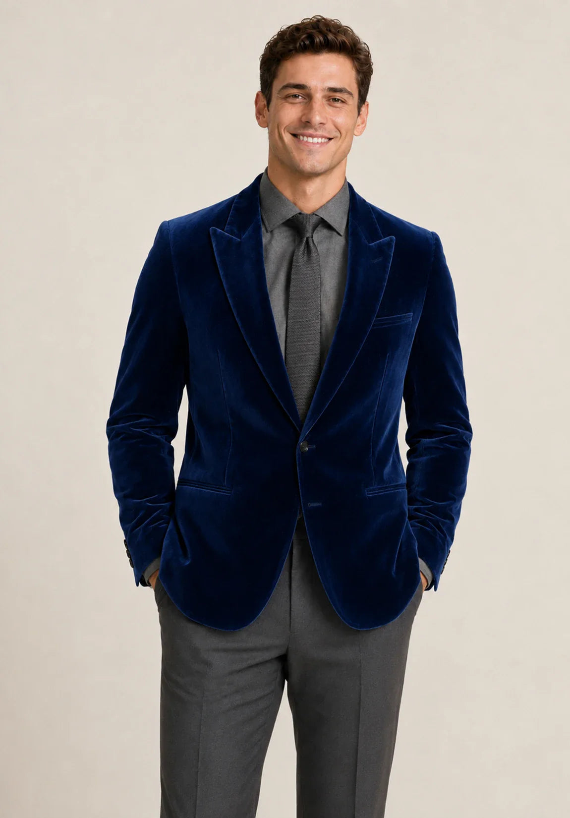 Men's velvet jacket