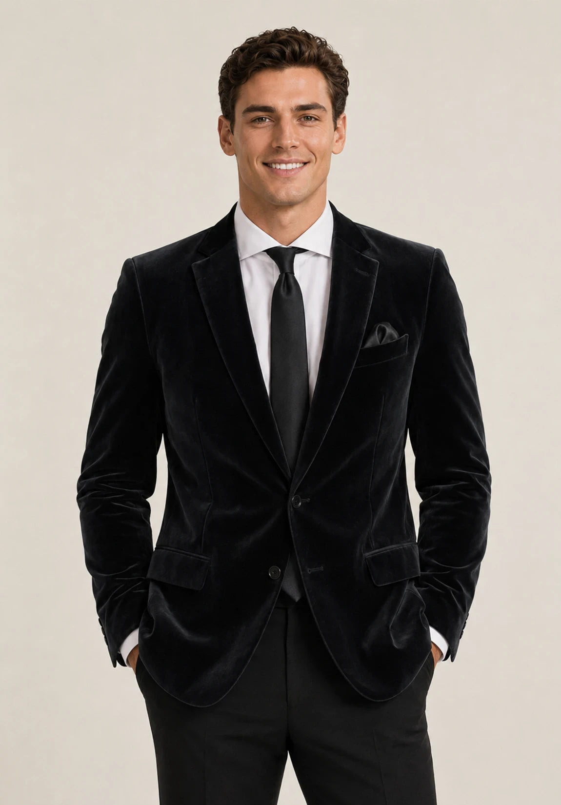 Men's velvet jacket