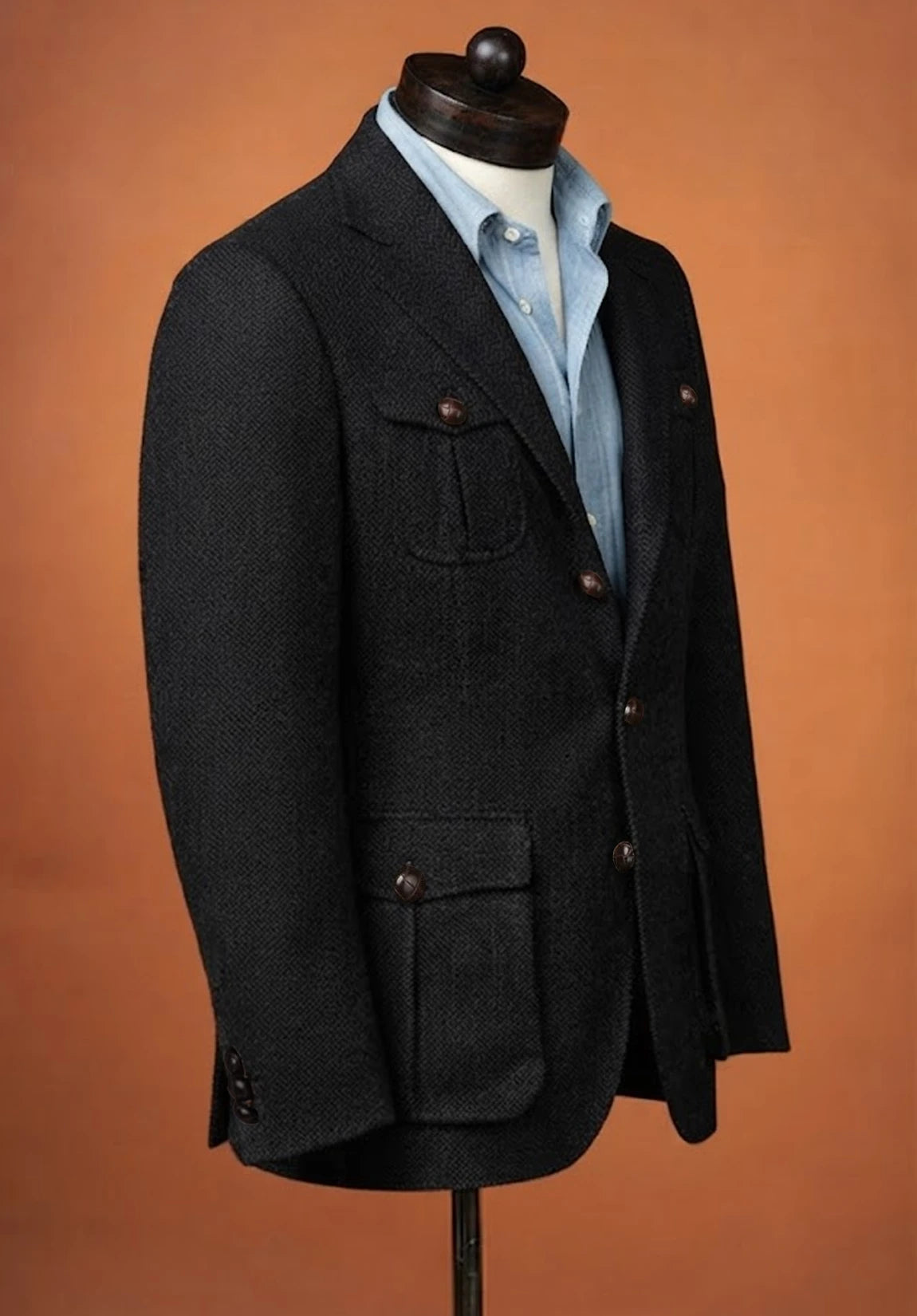 Men's herringbone jacket