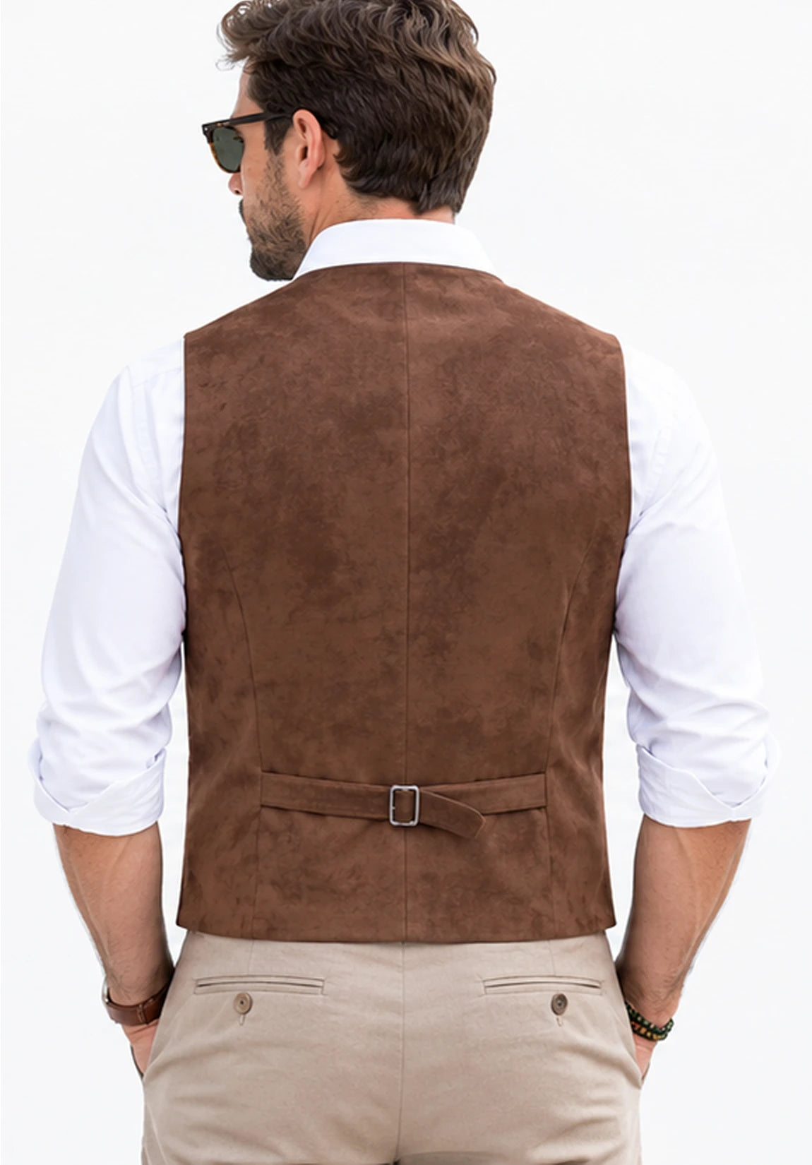 Men's suede vest