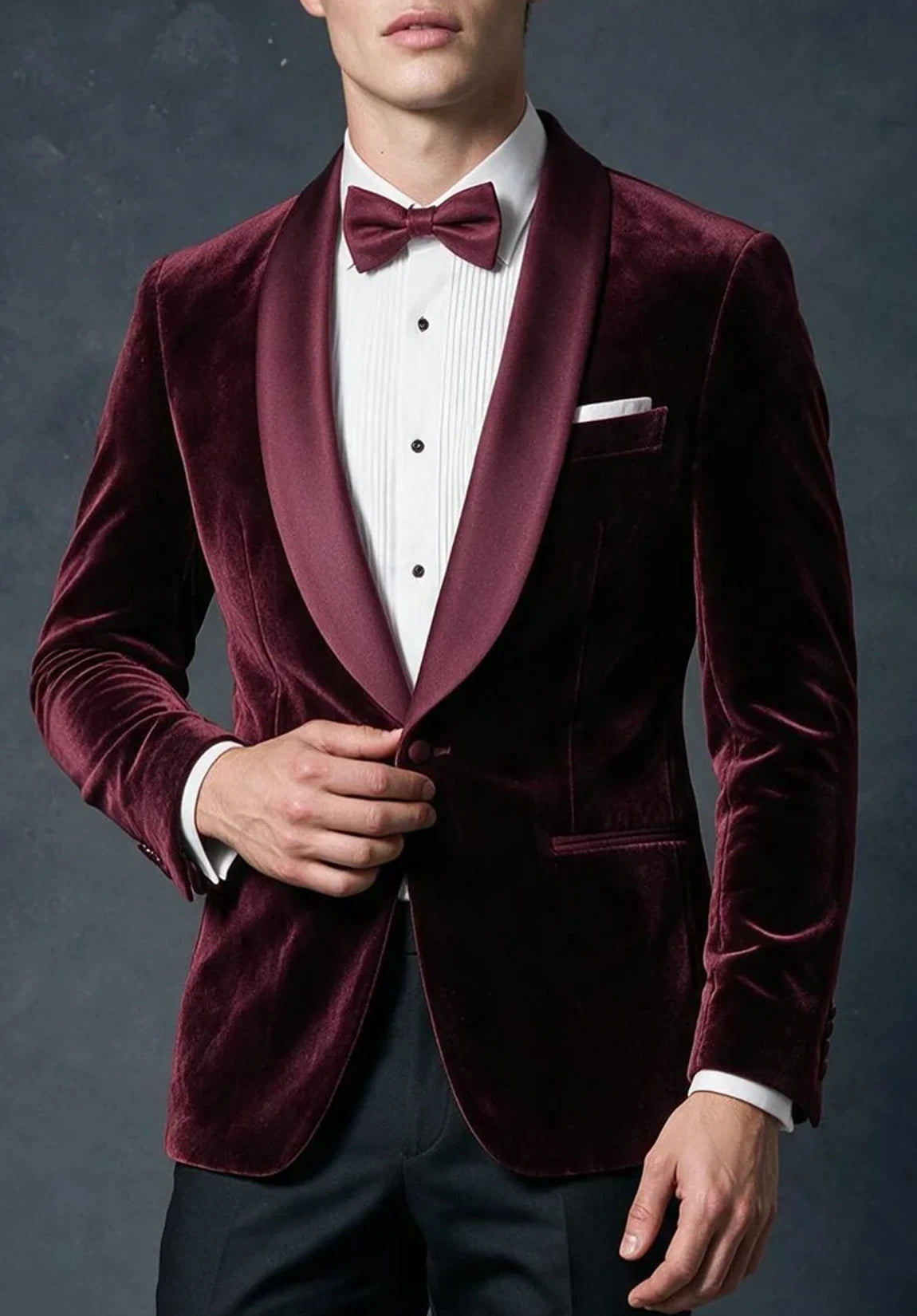 Men's velvet jacket