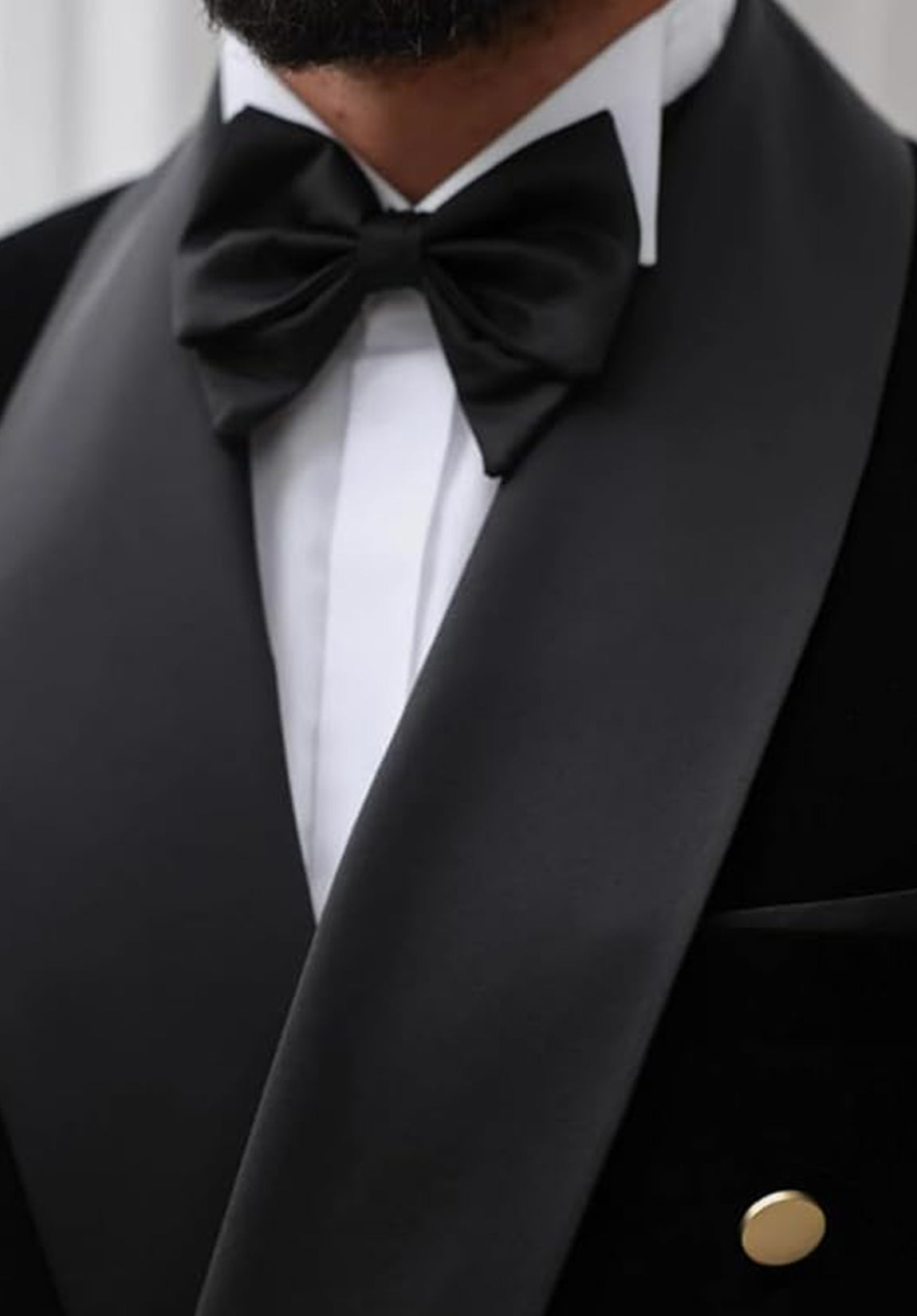 Men's black velvet jacket