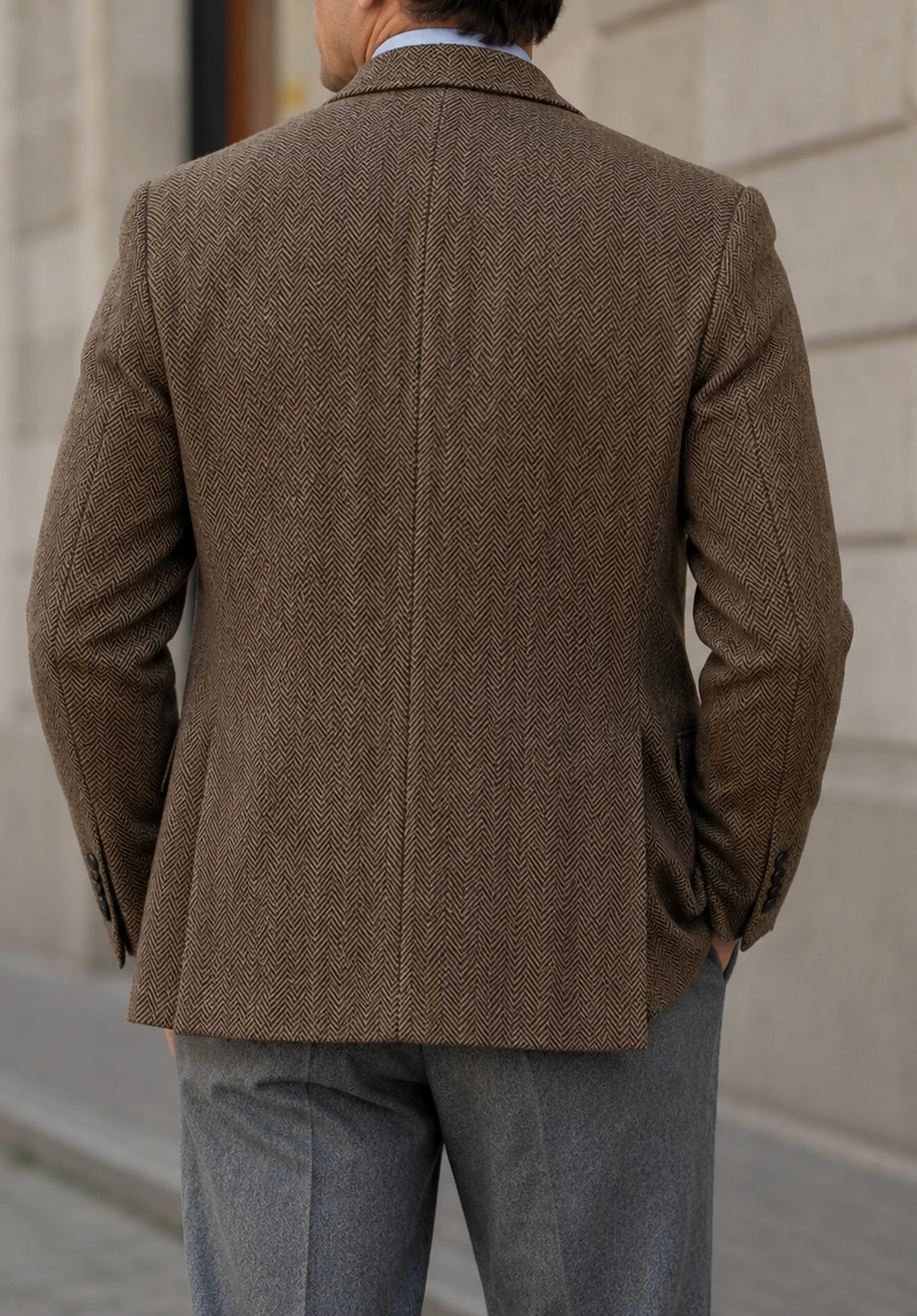 Men's herringbone jacket
