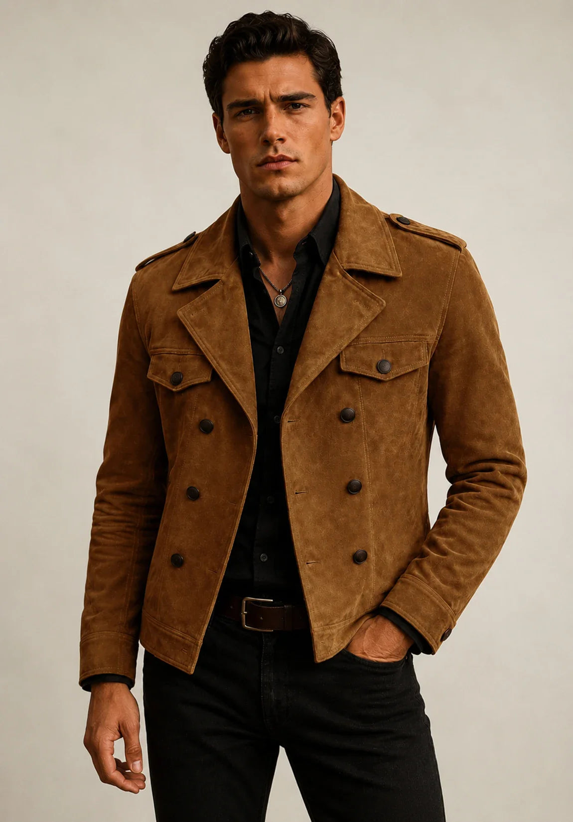 Men's suede jacket