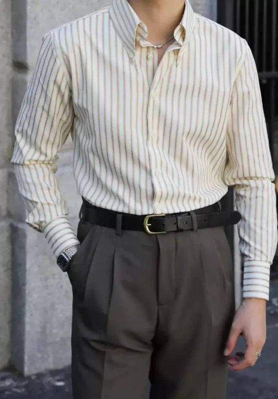 Men's Brown Dress Trousers ?¨º? Pocket Detail