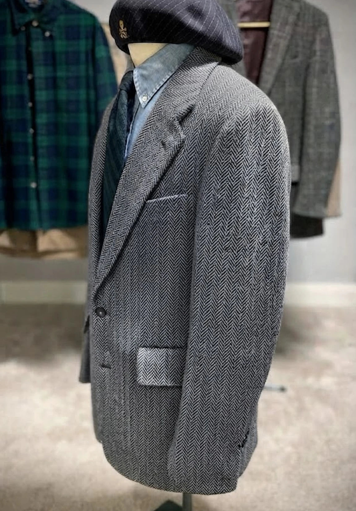 Men's herringbone jacket