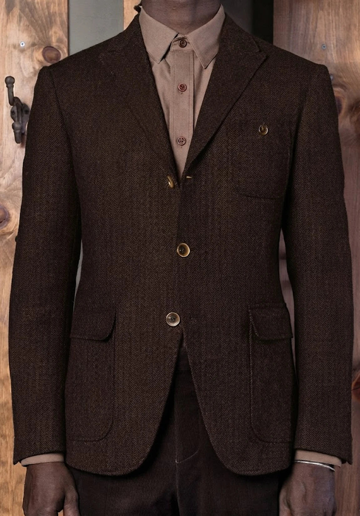 Men's herringbone jacket