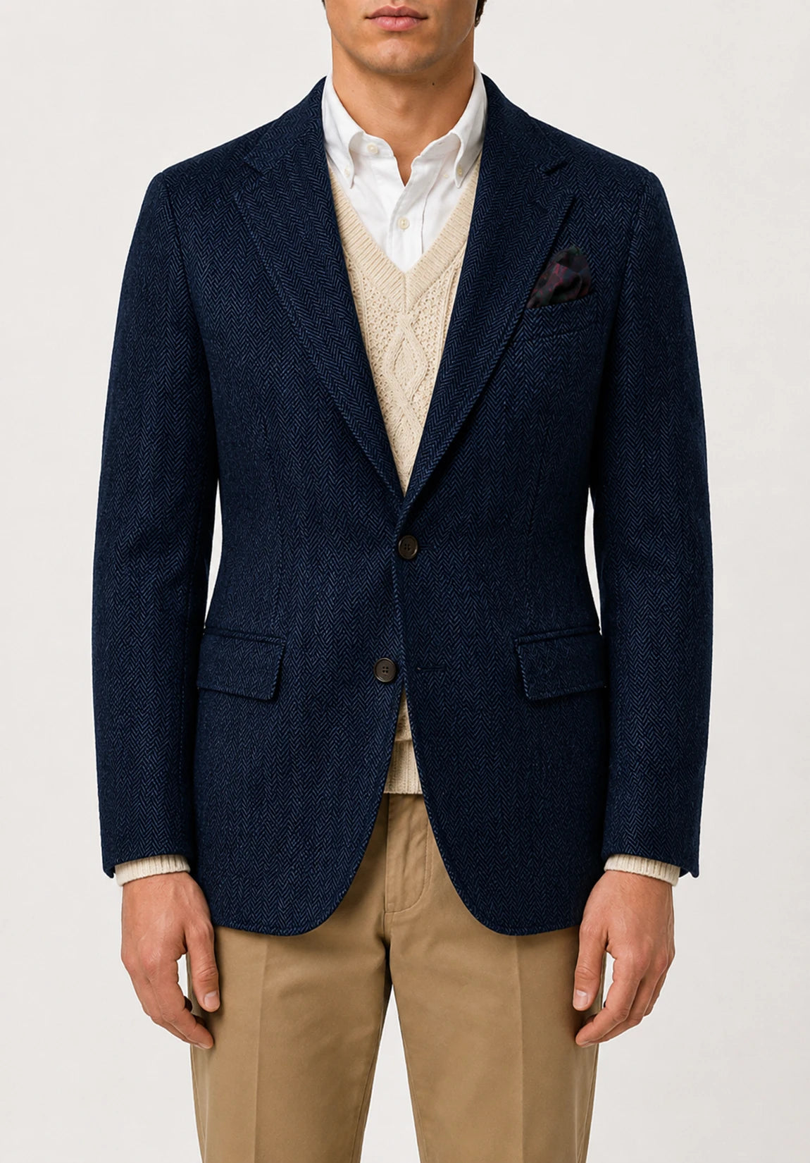 Men's herringbone jacket