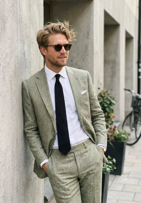 Men Linen Suit