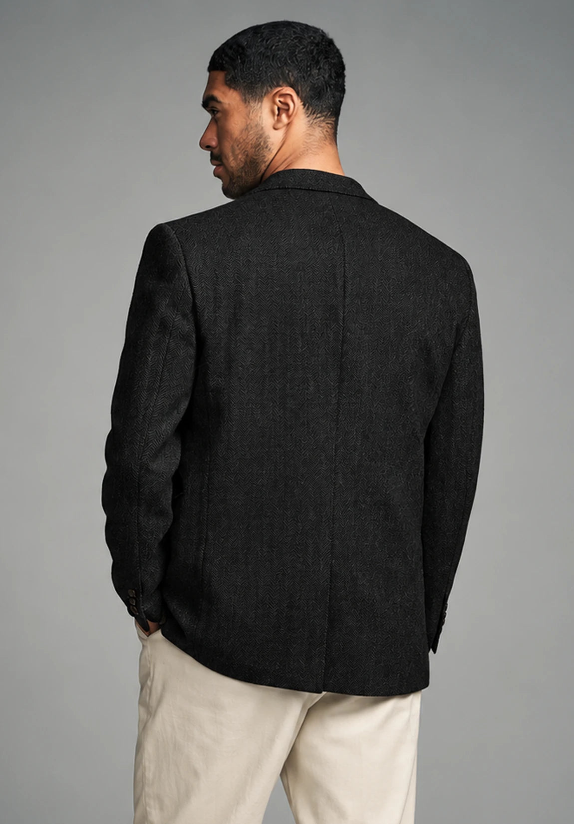 Men's herringbone jacket