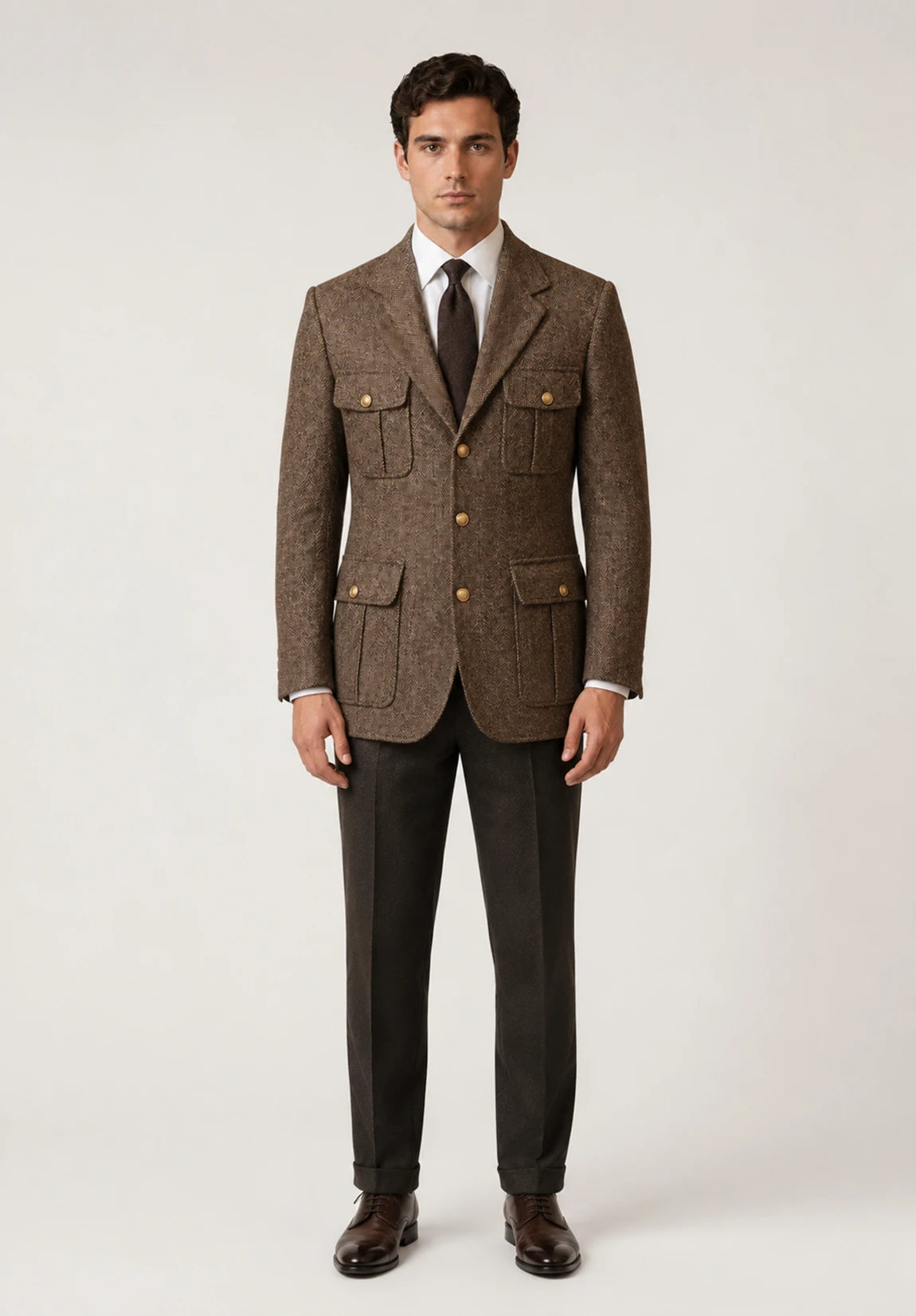 Men's herringbone jacket