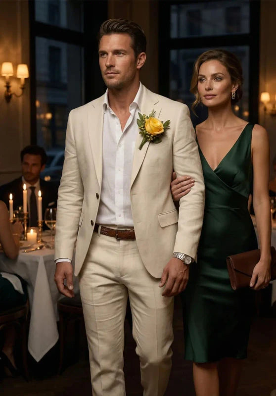 Men Linen Suit