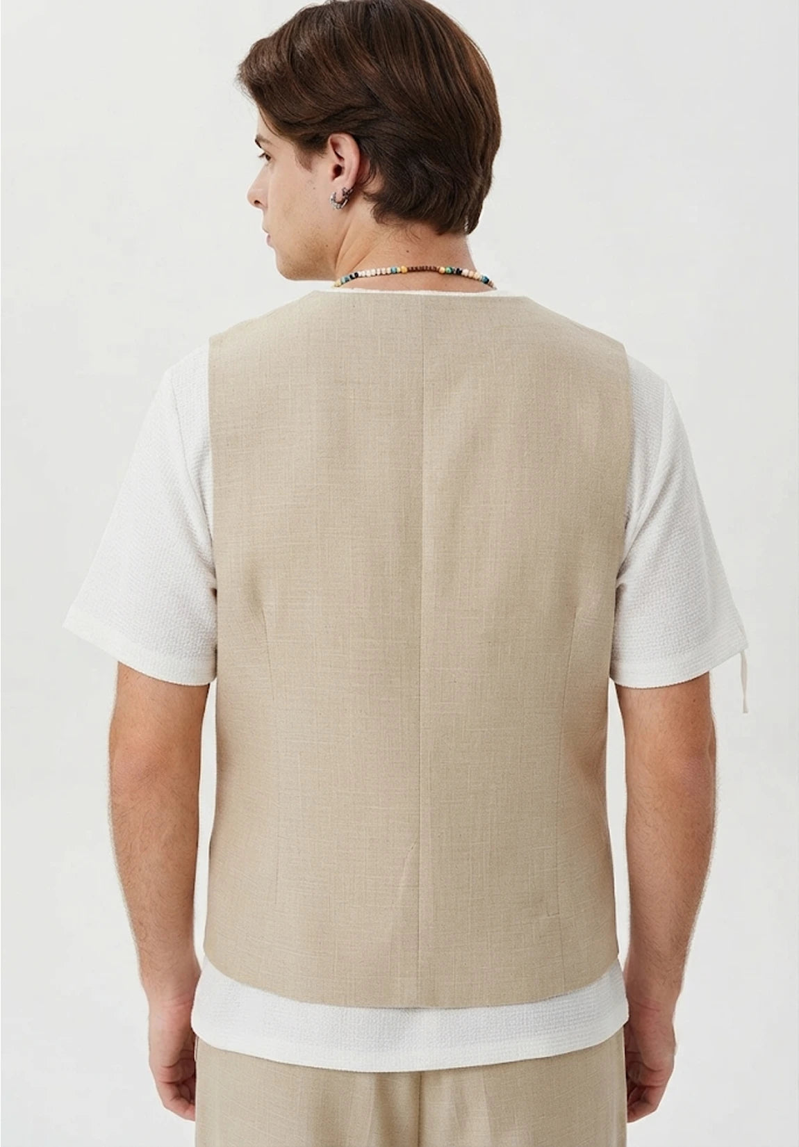 Men's Linen Vest