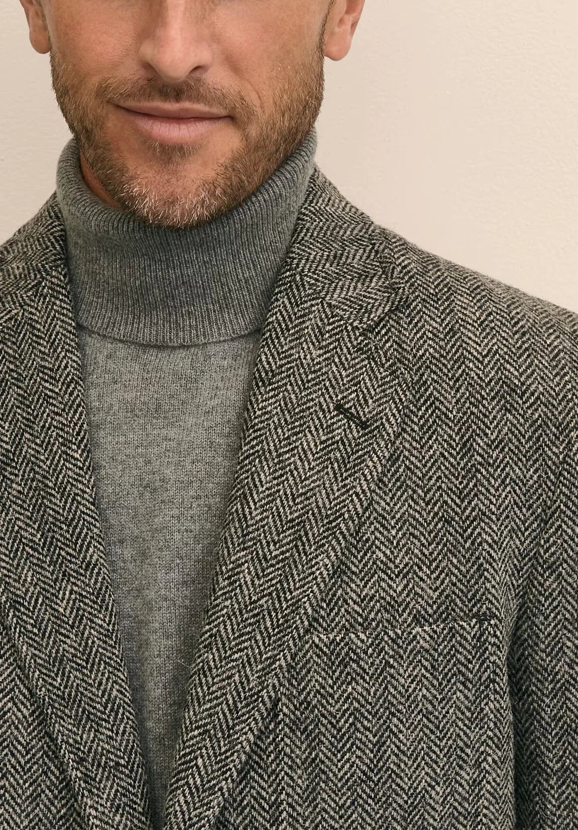 Men's herringbone jacket